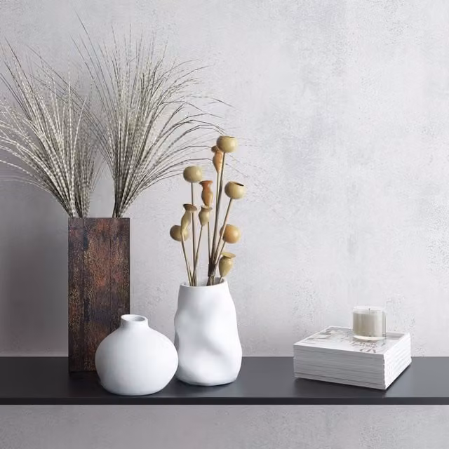 Galerie Industrial Effects Abstract Painted Concrete Look Wallpaper in Grey