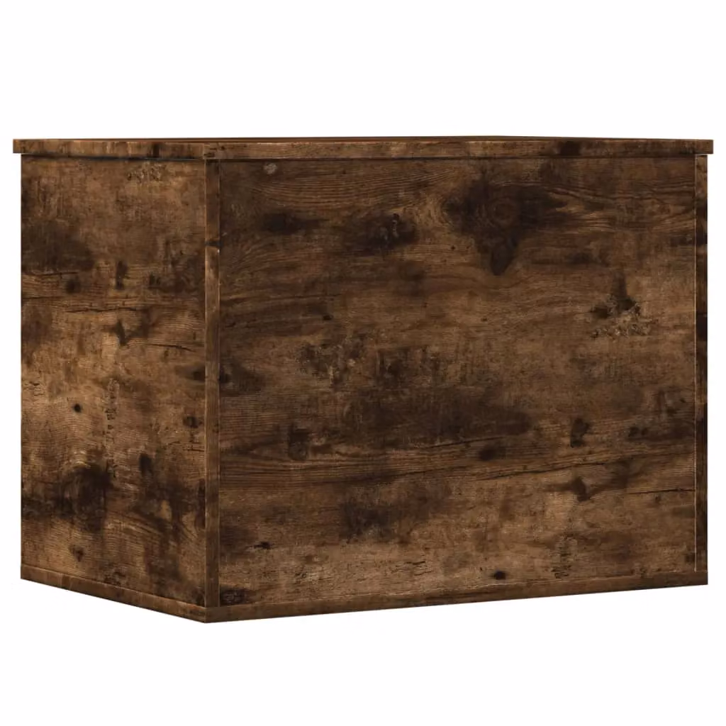 Berkfield Home Smoked Oak Storage Box in Brown, W/D/H: 60 x 42 x 46 cm – 2