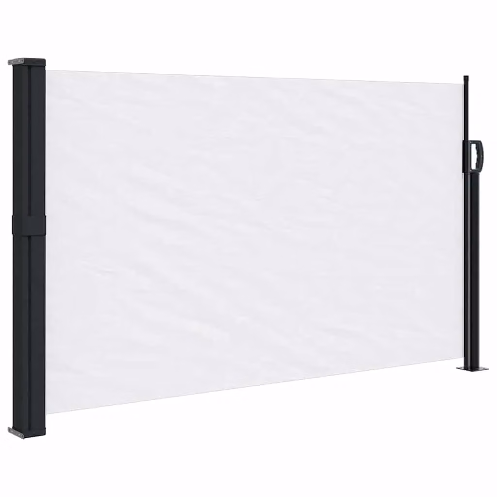 Berkfield Home Retractable Side Awning in White, W/H: 117 x 300 cm – 2