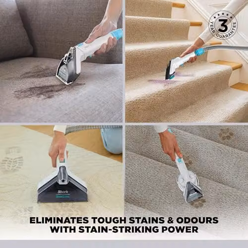 Shark StainStriker Pet Stain and Spot Cleaner in White, Turquoise and Blue – 2