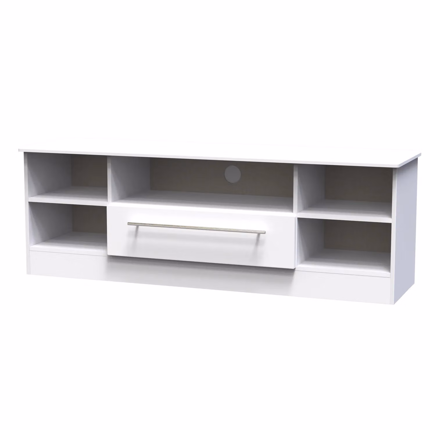 2 U Carlton Wide 1 Drawer TV and Media Unit in White – 2