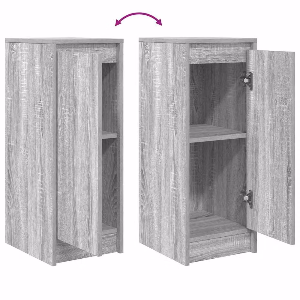 Berkfield Home Grey Sonoma Sideboard in Engineered Wood W/D/H: 29.5 x 34 x 76 cm – 3