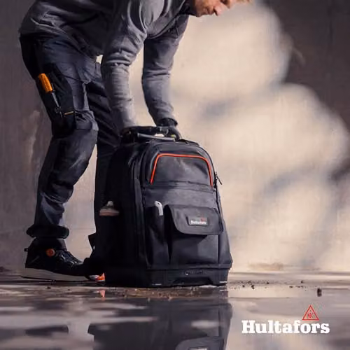 Hultafors Black Tool Backpack with Strap – 3