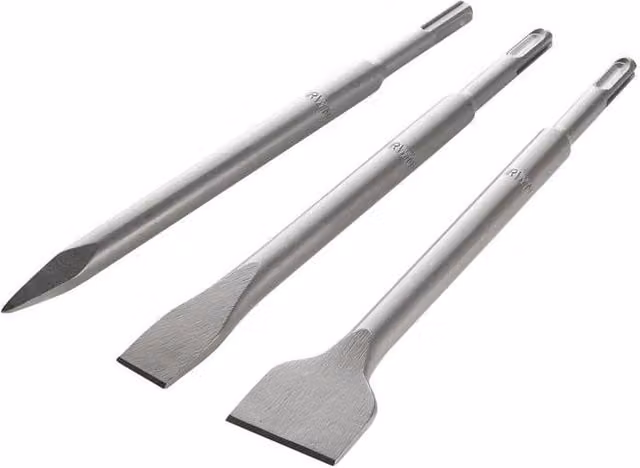 IRWIN 3 Piece SDS Plus Flat Chisel Set in Silver