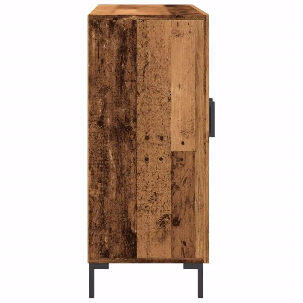 Berkfield Home Rustic Old Wood Sideboard in Brown, W/D/H: 90 x 34 x 80 cm – 4