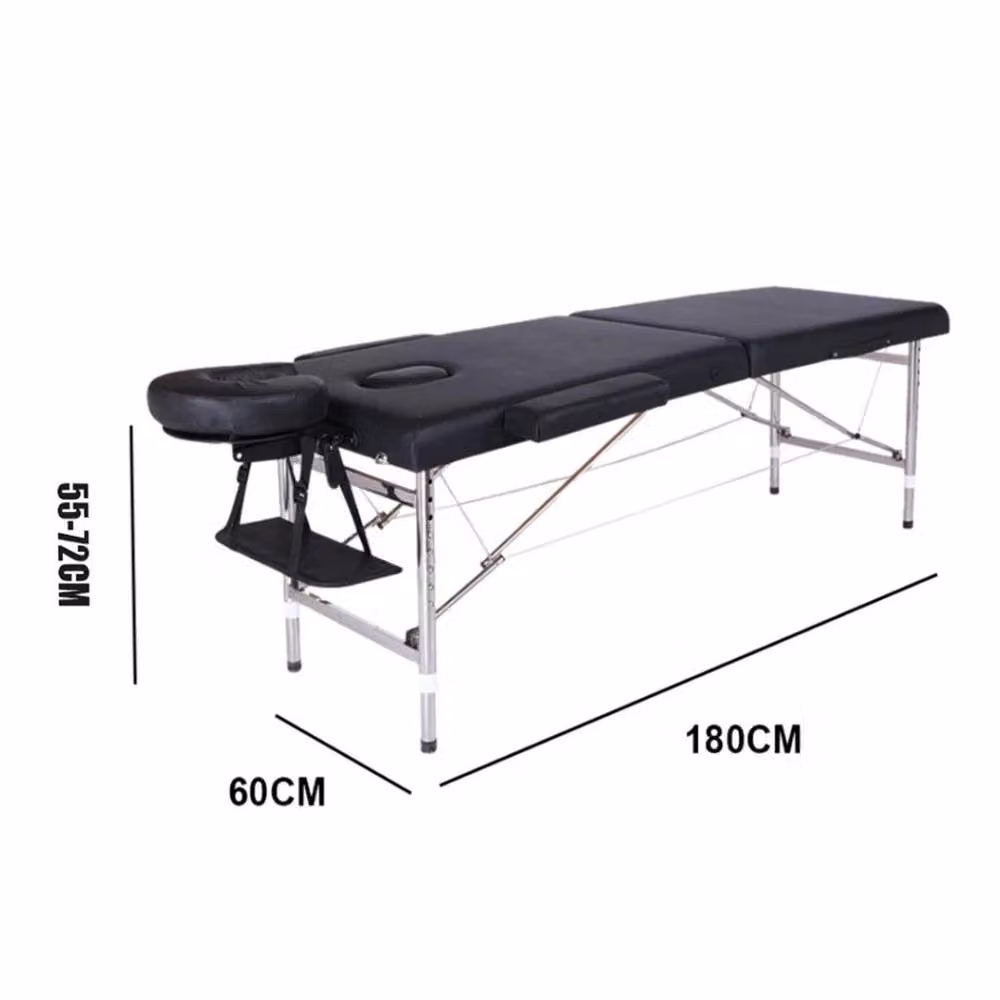 EONLION Portable Foldable Single Massage Table and Spa Bed in Black – 2