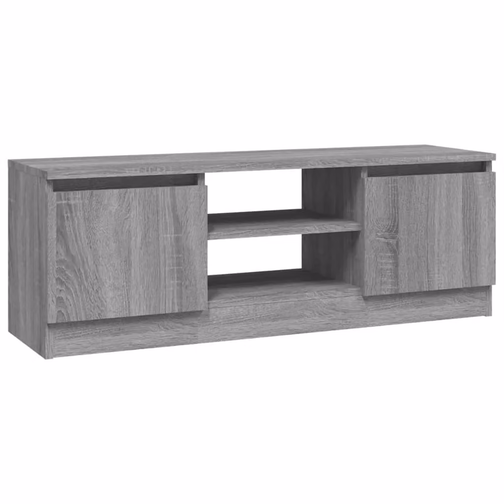 Berkfield Home TV Cabinet with Door in Grey Sonoma, W/D/H: 102 x 30 x 36 cm – 1