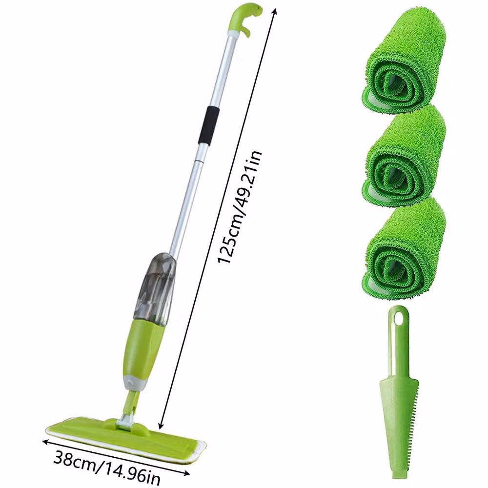 Havendro Green Multi-Surface Refillable Spray Mop with 3 Microfibre Pads – 2