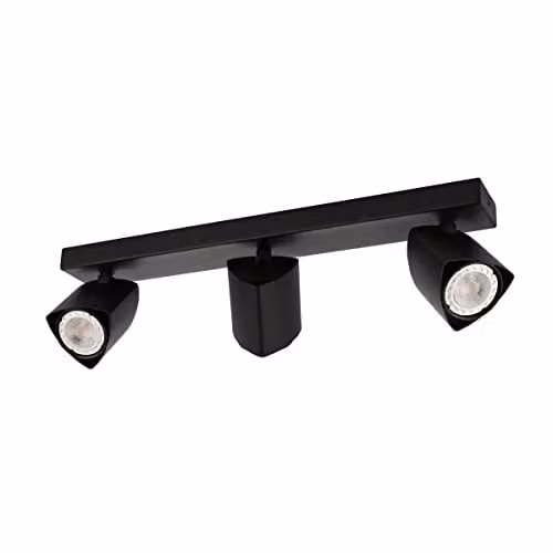 Netlighting Merusa Modern Black Ceiling Spotlight Bar with GU10 Fitting – 1