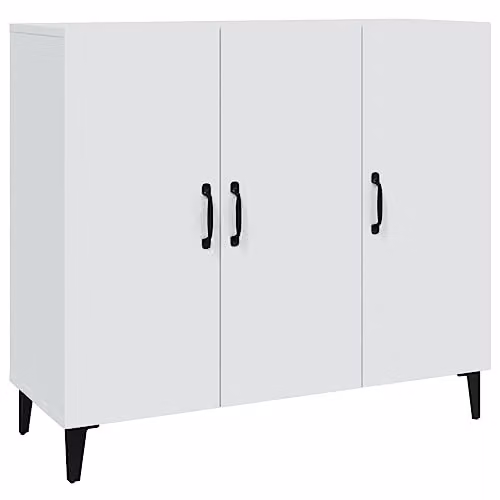 vidaXL White MDF Sideboard W/D/H: 90 x 34 x 80 cm – 1