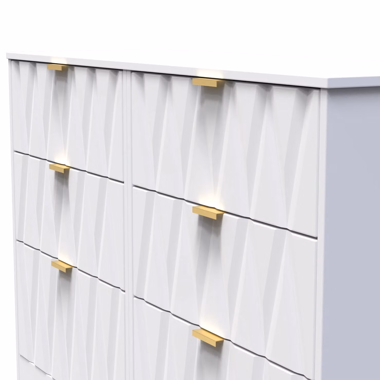 Ready Assembled 2 U Washington 6 Drawer Bed Box in White, Large