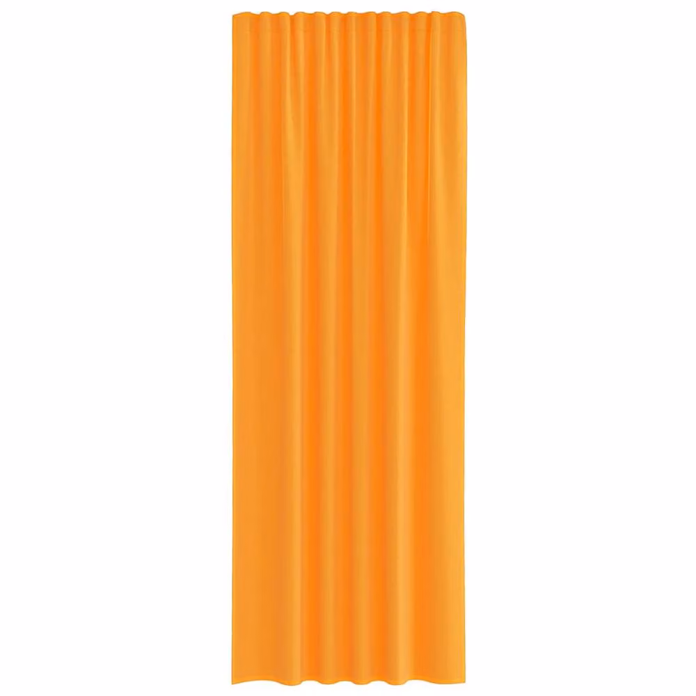 Berkfield Home Orange Voile Fabric Curtains with Rod Pockets, 2 Pack – 2