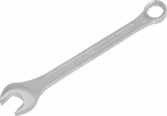 Loops 17mm Combination Spanner in Silver Chrome Vanadium Steel