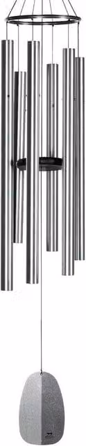 Woodstock Chimes WWOS Windsinger Chimes of Orpheus in Silver, H x W x D: 137.16 x 19.69 x 19.69 cm – 1