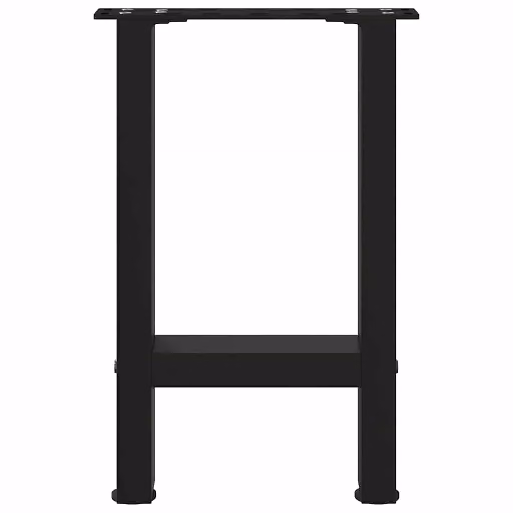 Berkfield Home Matt Black Steel Coffee Table Legs, 2 Pieces, H: 38-43 cm – 4