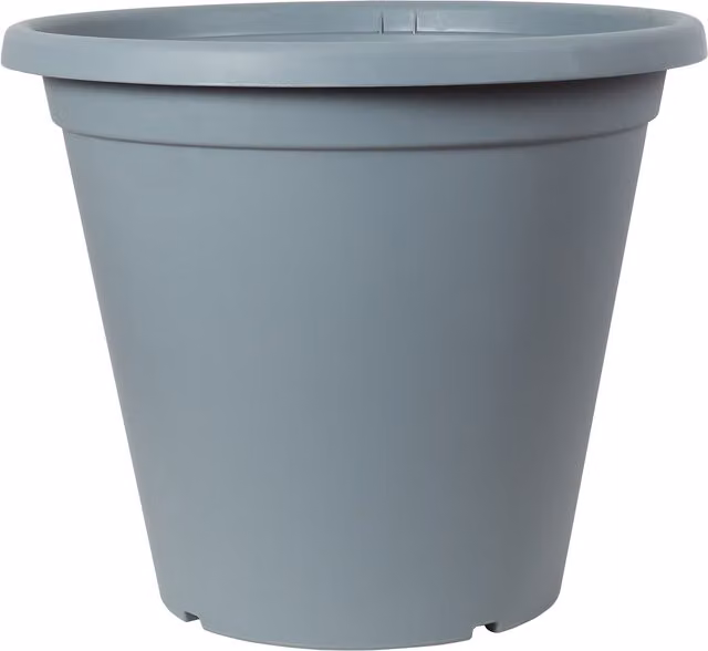 Clever Pots Round Plant Pot with Reservoir in Charcoal Grey, 50cm