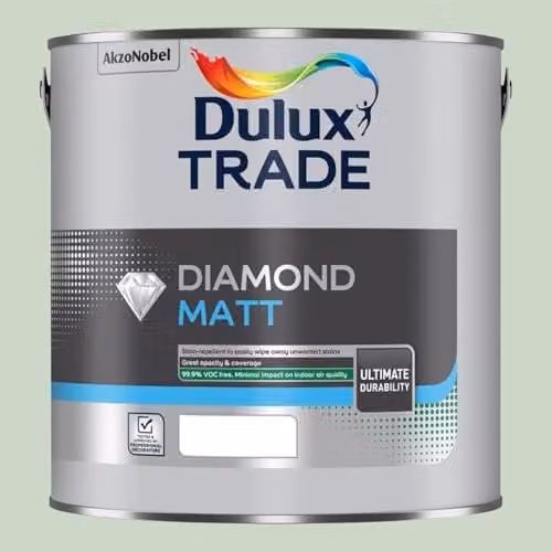 Dulux Trade Diamond Matt Willow Tree Green Paint 2.5l
