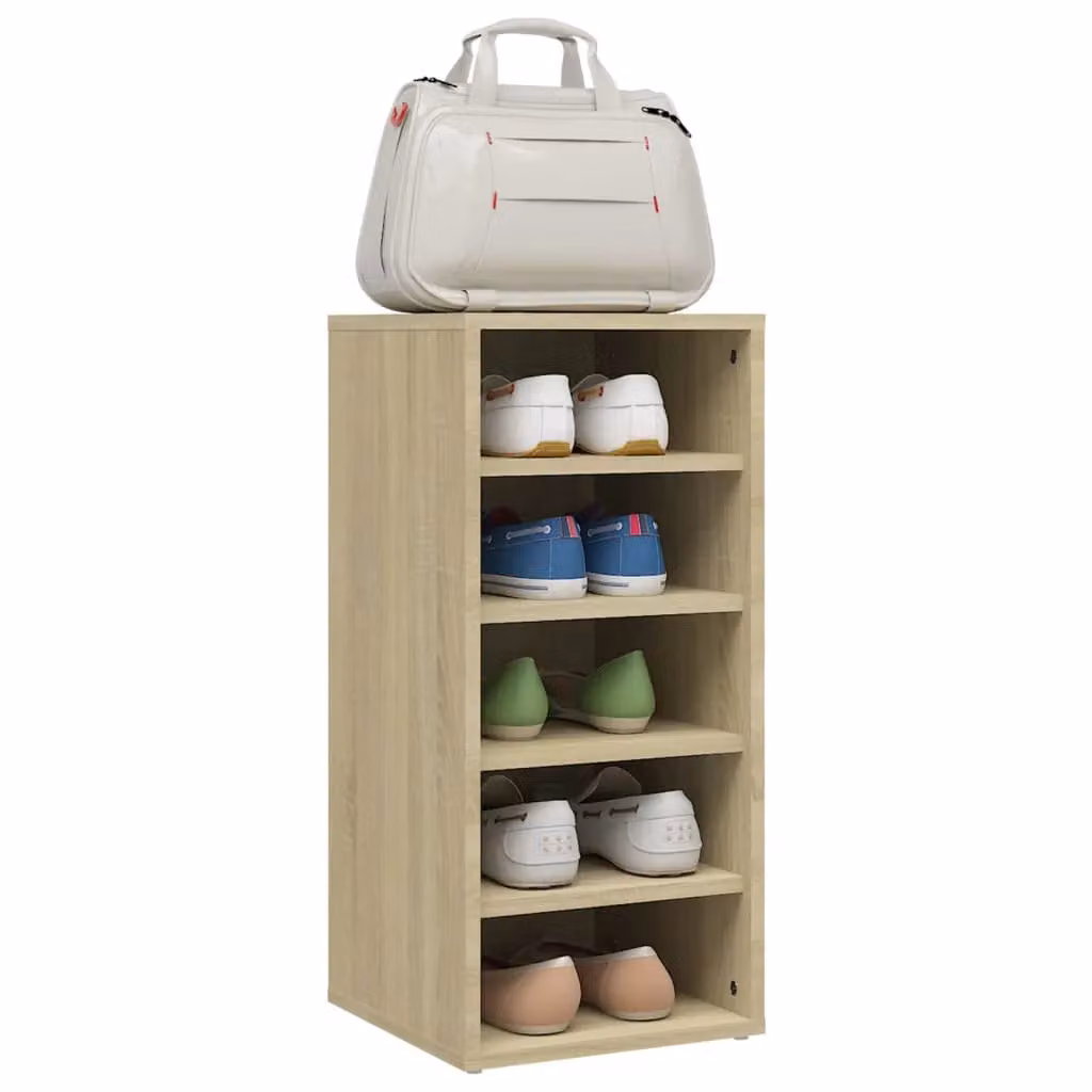 Berkfield Home Set of 2 Sonoma Oak Shoe Cabinets in Brown, W/D/H: 31.5 x 35 x 70 cm – 3