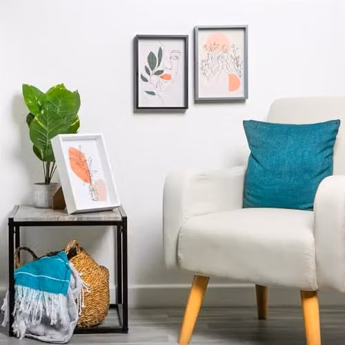 Nicola Spring Pack of 5 Black Rectangular 3D Shadow Box Photo Frames, W/H: 20 x 30 cm – 3