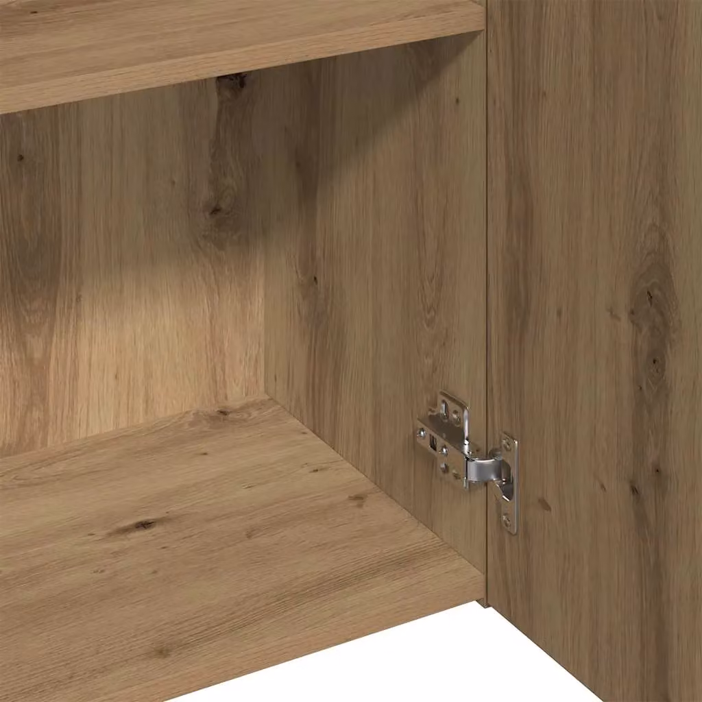 Berkfield Home Artisan Oak Highboard in Brown, W/D/H: 60 x 32 x 190 cm – 2
