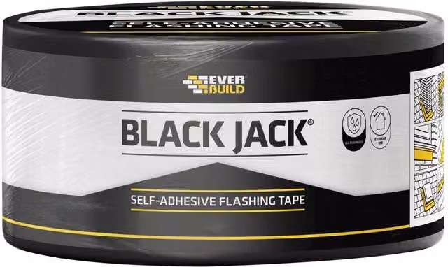Sika Black Jack Flashing Tape in Black and Multicolour