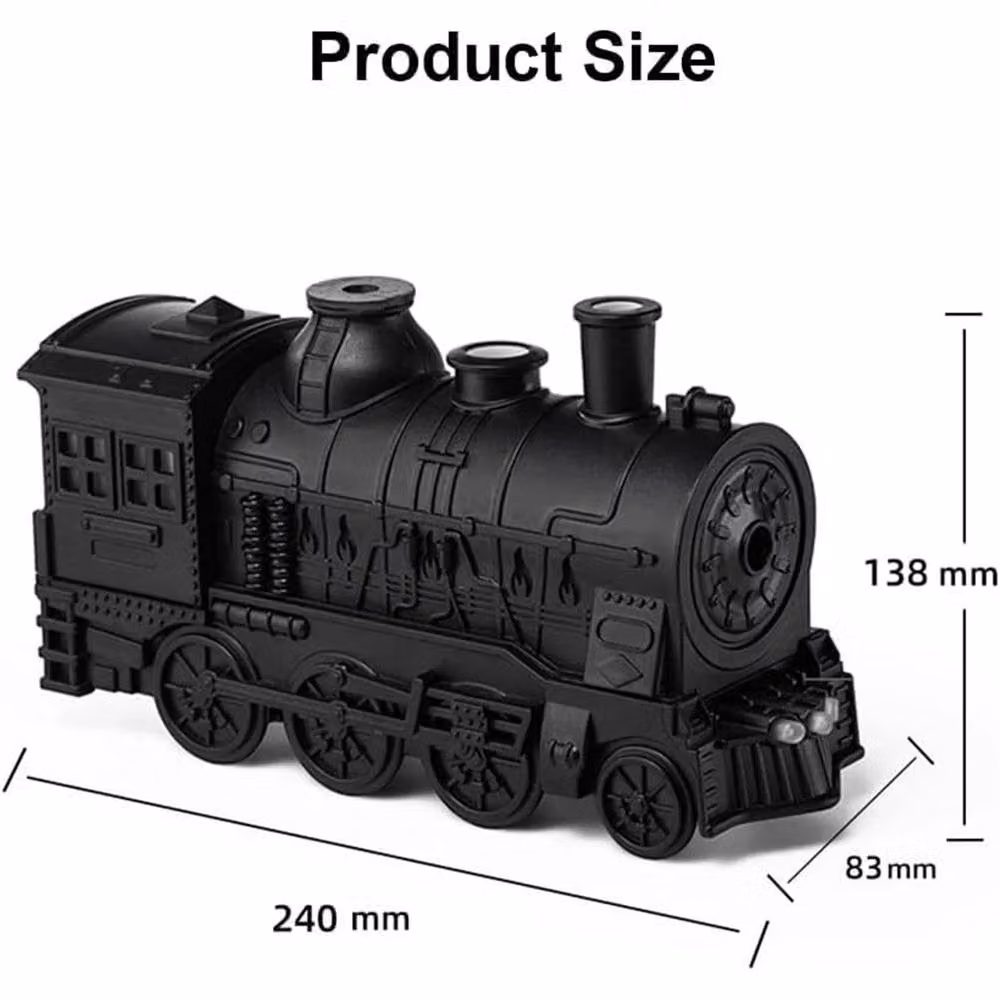 SPETLEK Retro Train Ultrasonic Aroma Diffuser and Humidifier, 300ml, Black – 2