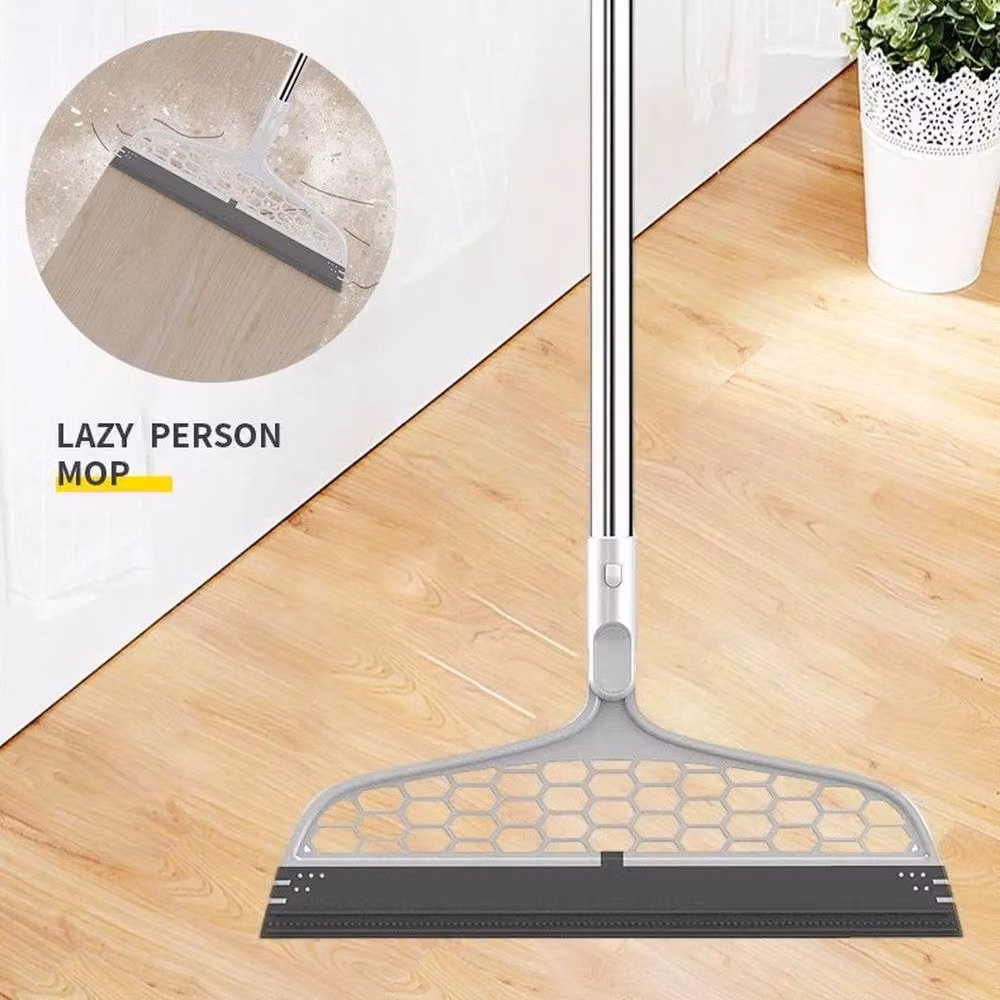 NESTLUNE 180 Degree Rotation Swivel Head Window Squeegee Bathroom Cleaner in Silver, W/H: 36 x 86 cm – 3