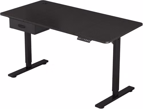 MCC Direct Easton Electric Height Adjustable Standing Desk with Drawer, Black, W: 160 cm, D: 70 cm, H: 115 cm – 4