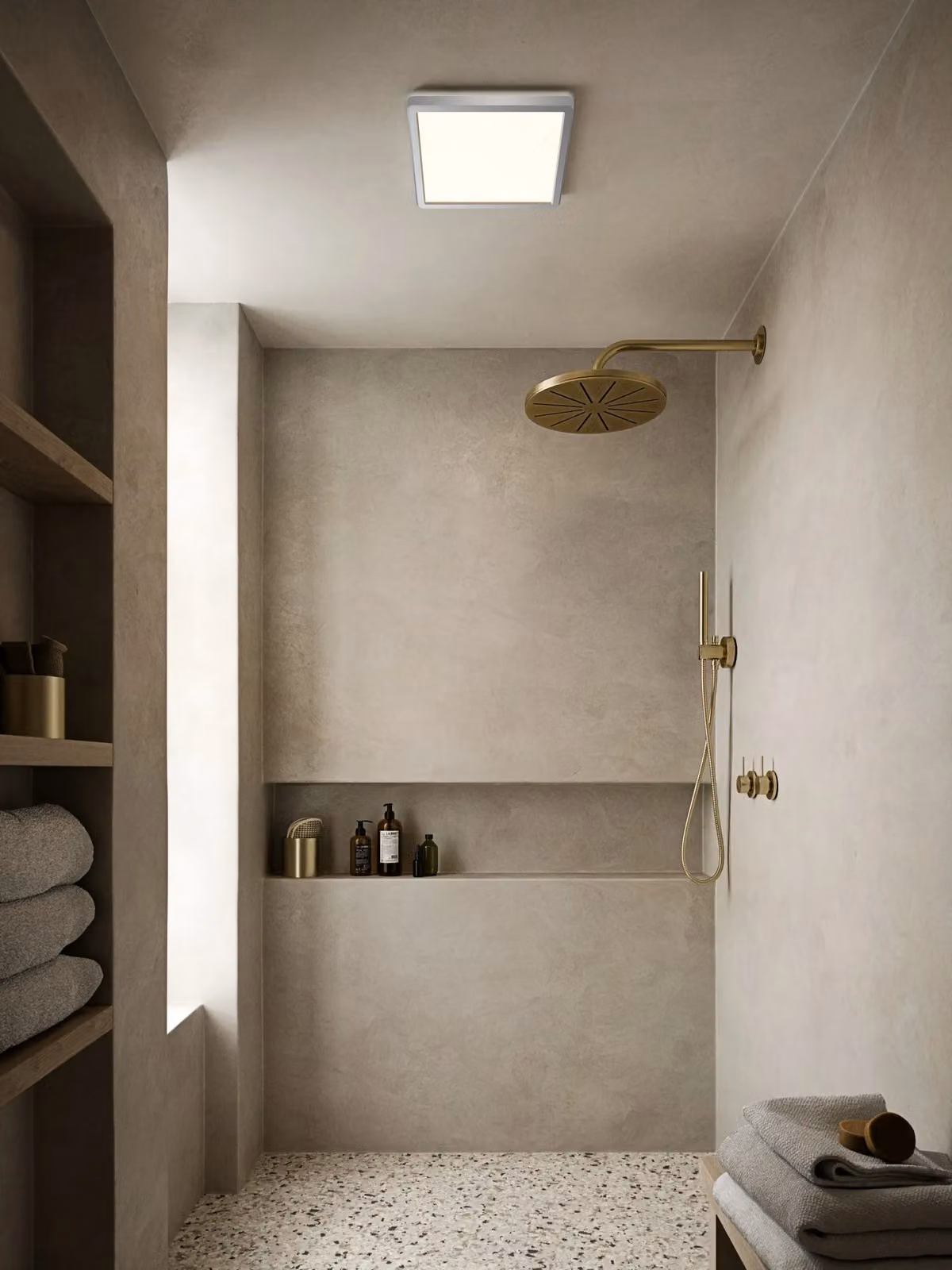 Nordlux Oja LED Ceiling Light, Chrome and White, IP54 Dimmable Bathroom Light – 2