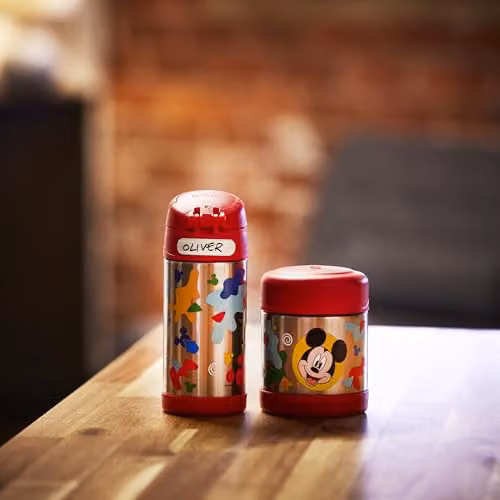 Thermos Disney Mickey & Friends FUNtainer Stainless Steel Kids Drinks Flask, Multicolour, 355ml – 8