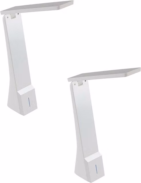 Loops 2 Pack White LED Table Lamps with Integrated Rechargeable Battery