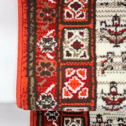 runrug Mayan Red Soft and Comfortable Stair Runner, W: 60 cm, L: 660 cm – 3
