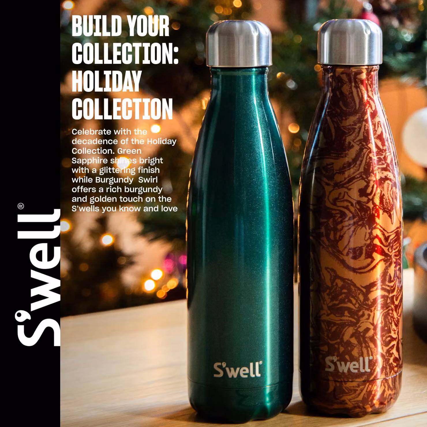 S'well Vacuum-Insulated Stainless Steel Water Bottle, Red and Multicolour, 500 ml – 6