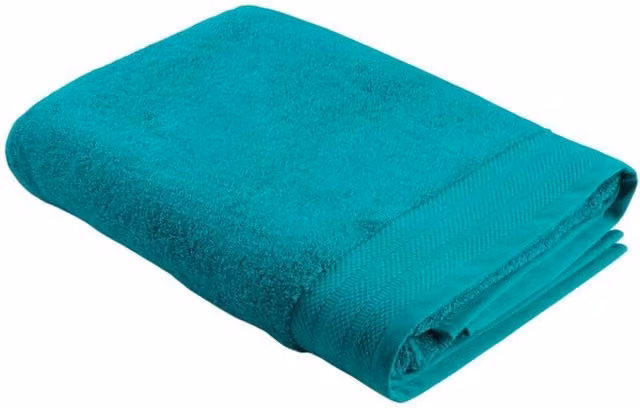 ARTG Excellent Deluxe Cotton Terry Beach Towel in Blue and Turquoise, W: 180 cm, H: 70 cm
