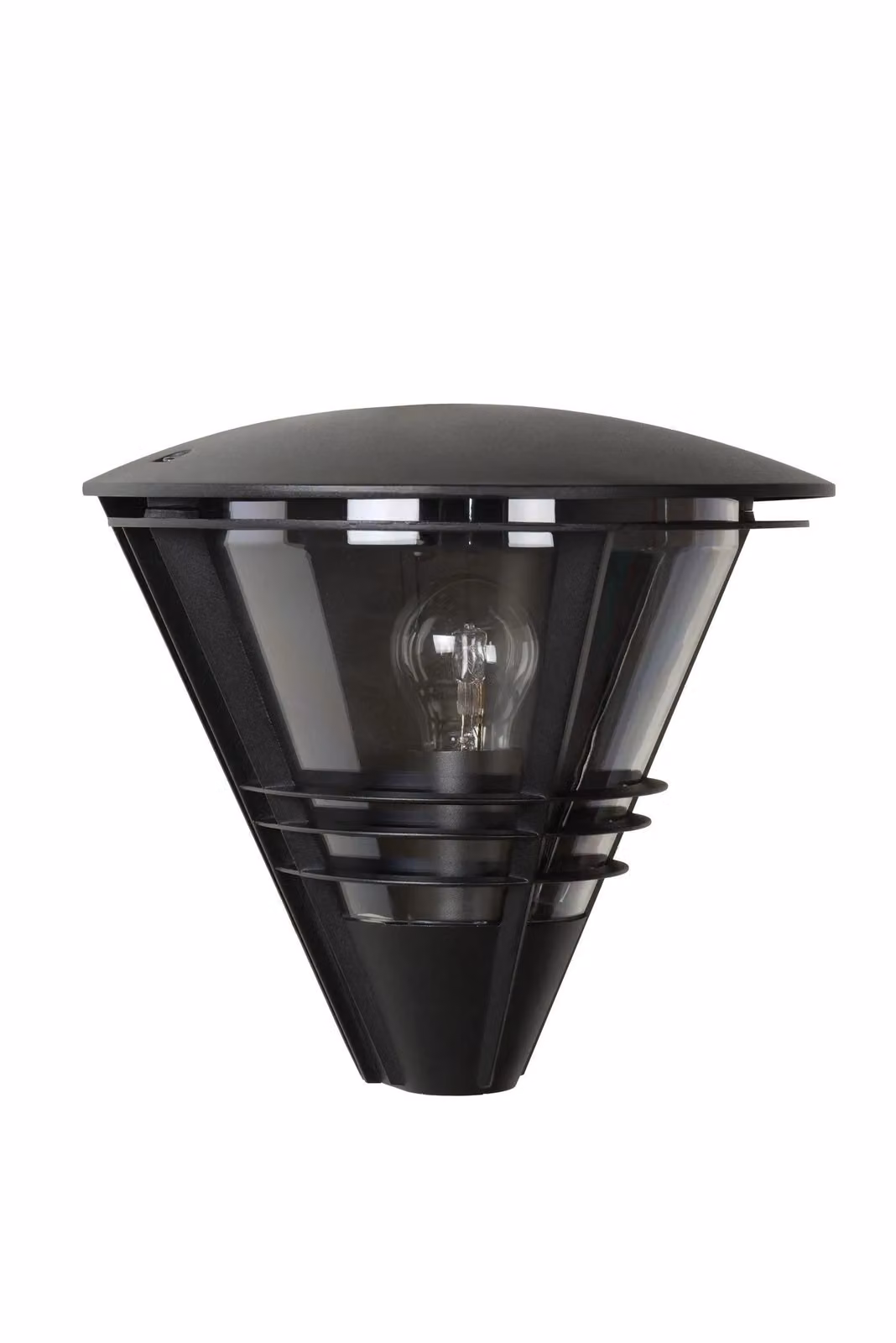 Lucide LIVIA Modern Dimmable Outdoor Wall Light, Black, H 25.0 cm x W 17.5 cm x D 17.5 cm – 2