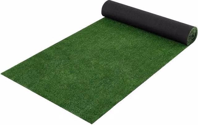 Costway Green Artificial Turf Rug Synthetic Lawn and Dog Potty Pad, W: 5 m, D: 1 m – 1