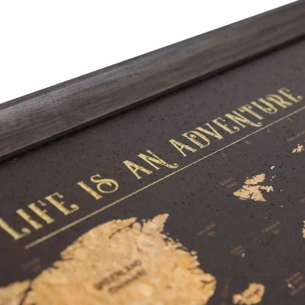 Fragranced Humour Black Cork Board Map Travel Gift, W: 93.5 cm, H: 64.5 cm, D: 2 cm – 4