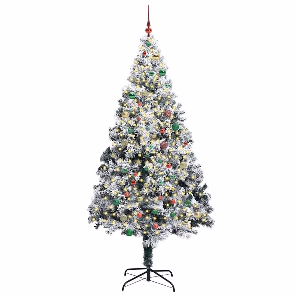 Berkfield Home Artificial Christmas Tree with 300 LEDs in Green, Height: 240 cm – 2