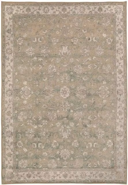 Kukoon Sage Green Floral Vintage Washable Rug, W/D: 240 x 330 cm – 1