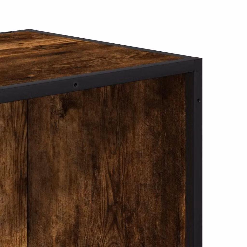 Berkfield Home Industrial Bookcase in Brown Oak, W/D/H: 80.5 x 35 x 170.5 cm – 5