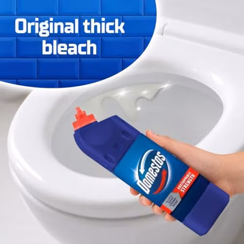 Domestos Original Disinfecting Thick Bleach, 2 L, 3 Pack, Blue – 3