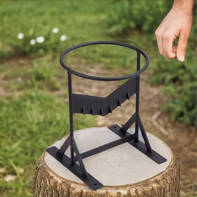 Komore Manual Integrated Carbon Steel Firewood Splitter - Black