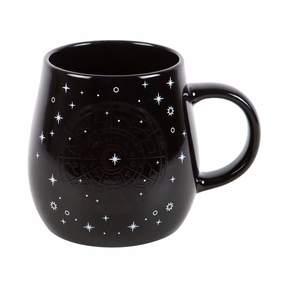 Something Different Astrology Wheel Heat Changing Ceramic Mug in Black – 2