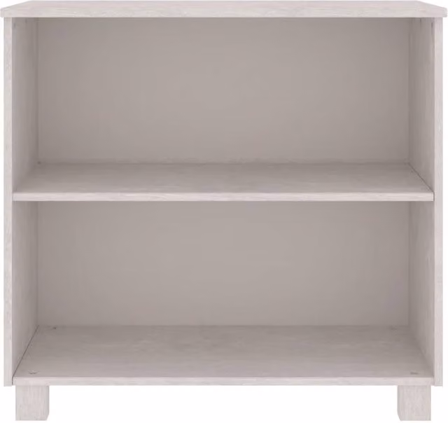 Berkfield Home Hamar White Sideboard in Solid Pine Wood, W/D/H: 85 x 35 x 80 cm