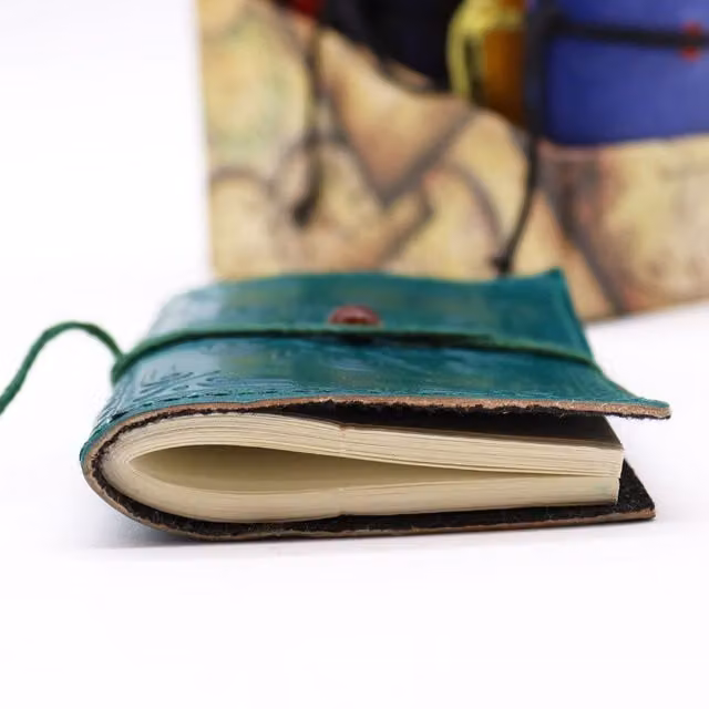 KDMK Assorted Gemstone Chakra Notebooks in Multicolour Faux Leather