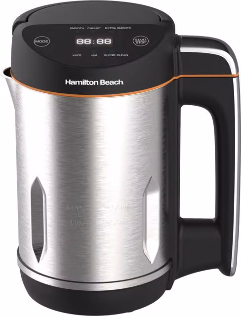 Hamilton Beach Intelligent Control Soup Maker Plus in Silver with Digital Display and Timer