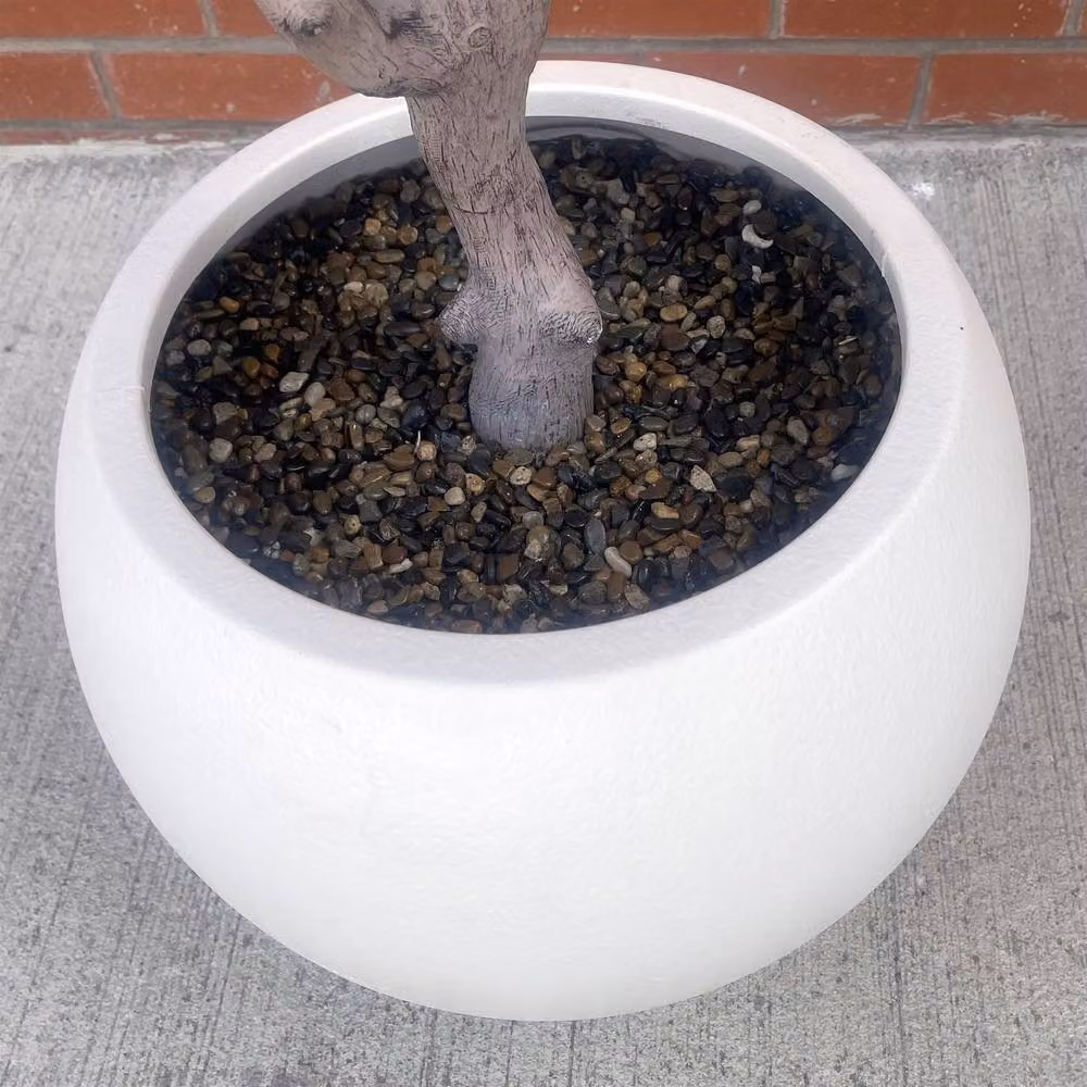 Leaf 200cm XXL Premium Artificial Mediterranean Olive Tree in Green with Decorative Planter – 4