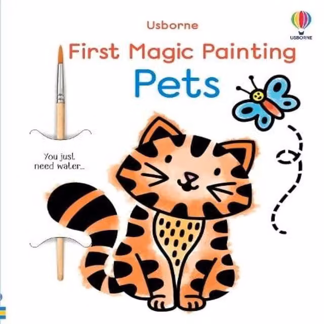 Abigail Wheatley First Magic Painting Pets Multicolour Paperback Book by Usborne Publishing Ltd