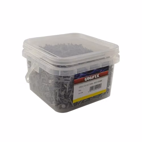 Unifix Galvanised Broad Flat Clout Nails, 30 x 2.65mm, 5kg Tub (Box of 2), Grey/Silver – 2