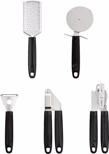 Swan Stealth 5 Piece Stainless Steel Gadget Set in Black